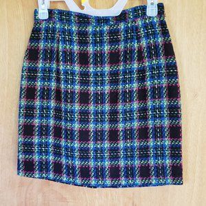 Multi Color Wool Skirt